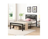 Lucky One metal bed Sturdy System Metal Bed Frame, Modern style and comfort to any bedroom