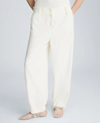 Kenneth Cole Women's Fly-Front Hollywood Waist Pleated Pants