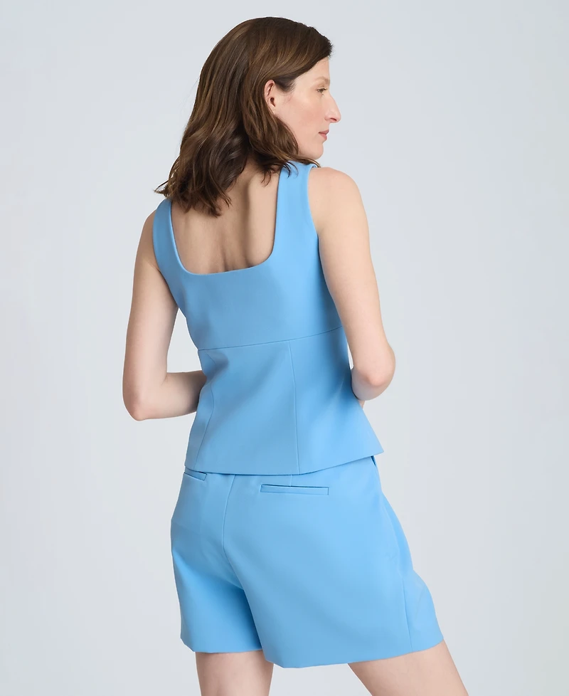 Kenneth Cole Women's Bustier Collarless Vest