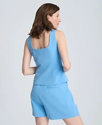 Kenneth Cole Women's Bustier Collarless Vest