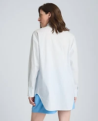 Kenneth Cole Women's Long-Sleeve Poplin Shirt