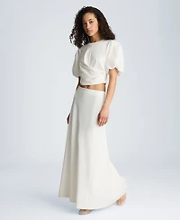 Kenneth Cole Women's Crewneck Wrap T-Shirt