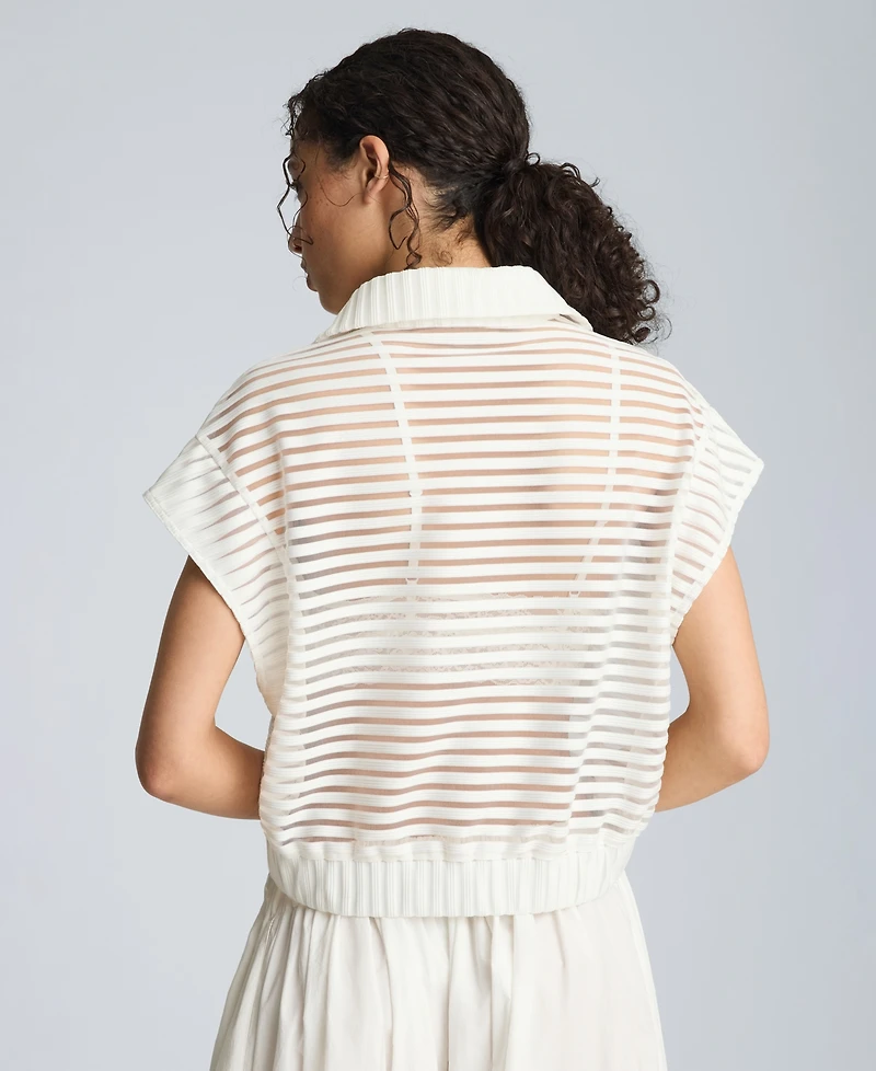 Kenneth Cole Women's Collared Neck Cardigan