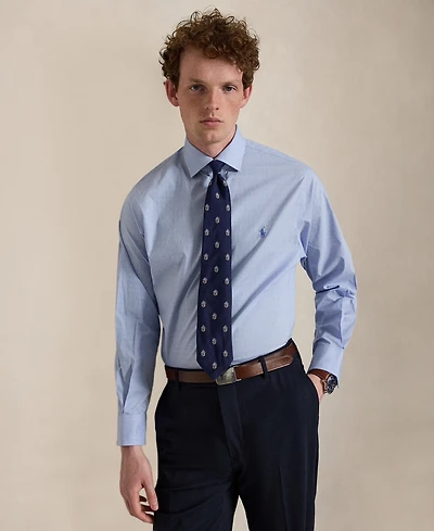 Polo Ralph Lauren Men's Regent Classic Fit Checked Poplin Dress Shirt