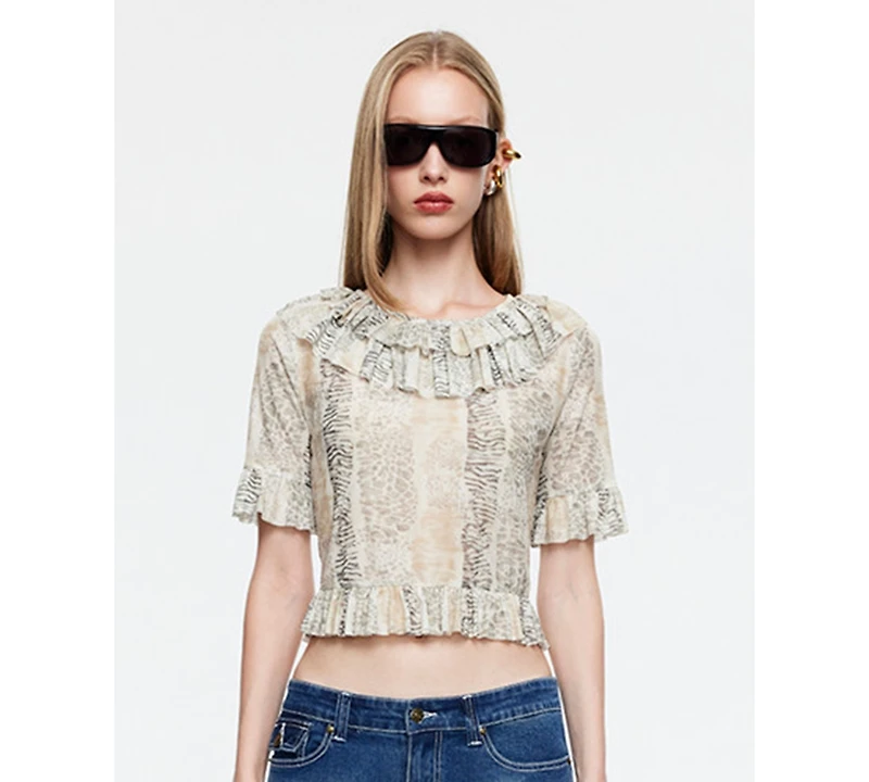 Lioness Women's Ruffle Detail Top