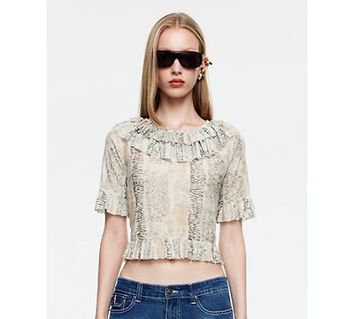 Lioness Women's Ruffle Detail Top