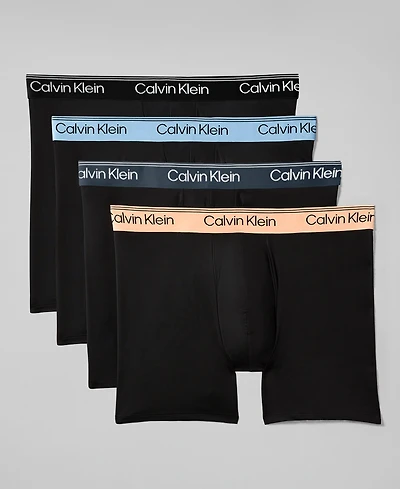Calvin Klein Men's Microfiber Stretch Boxer Briefs, 4-Pack