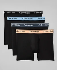 Calvin Klein Men's Microfiber Stretch Boxer Briefs, 4-Pack