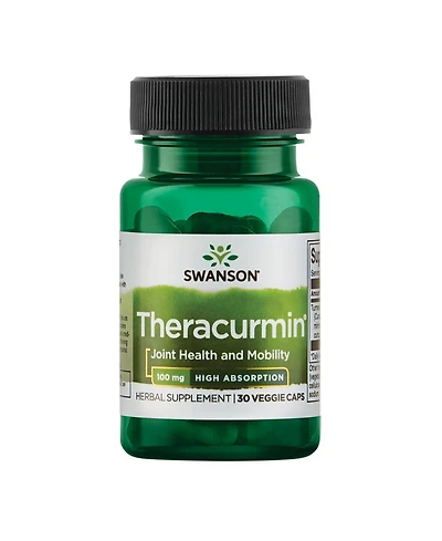 Swanson Theracurmin Herbal Supplement for Joint Health and Mobility Formulated for High Absorption 30 Capsules, 100 mg Each