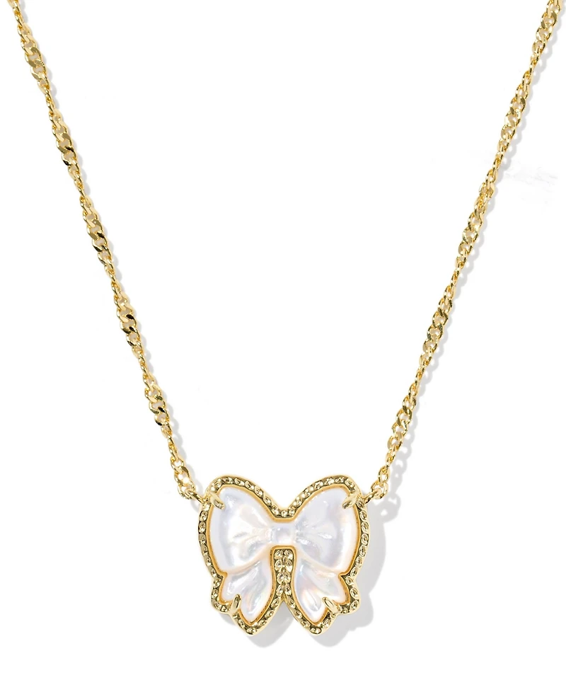 Kendra Scott Haley Bow Short Pendant Necklace, 16" + 3" extender