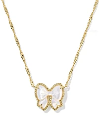 Kendra Scott Haley Bow Short Pendant Necklace, 16" + 3" extender