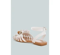 London Rag Women's Saguara Cut Work Bead Embellished Flats