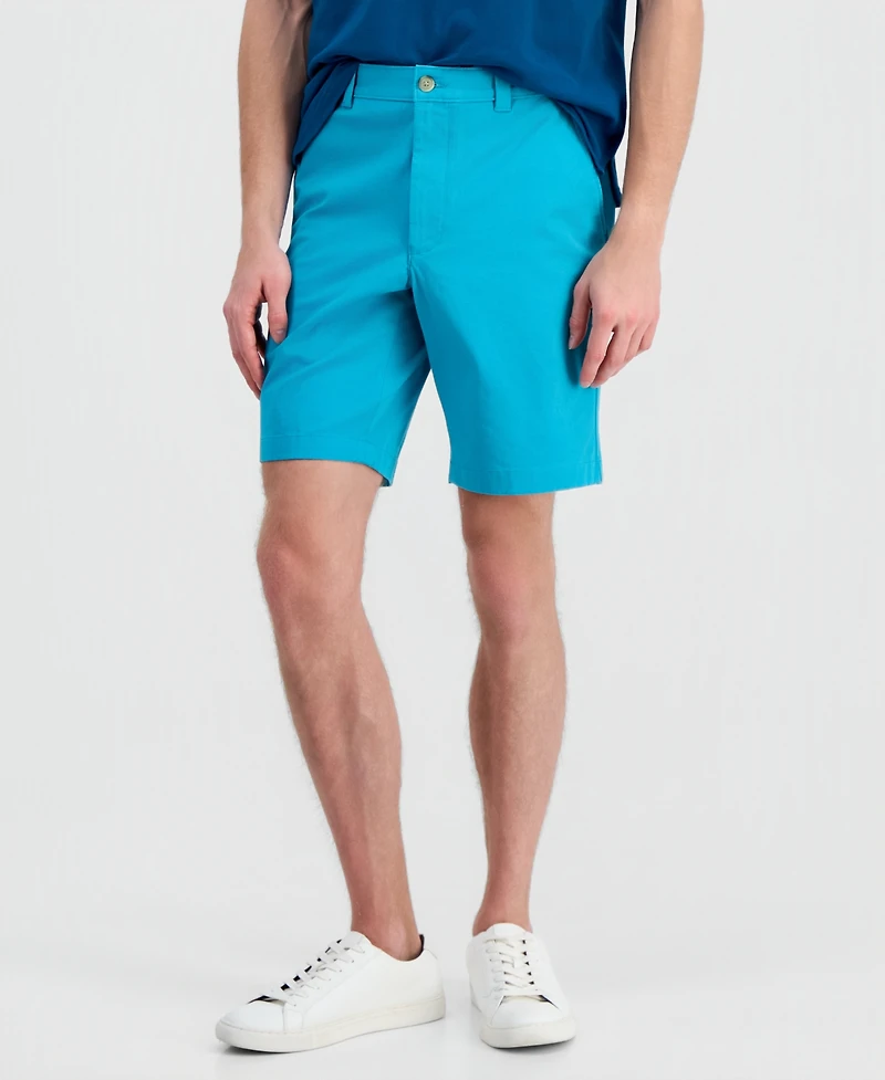 Club Room Men's Regular-Fit 9" 4-Way Stretch Shorts, Created for Macy's