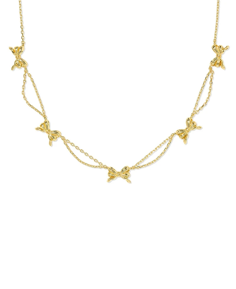Kendra Scott 14k Gold Plated Bow Strand Necklace