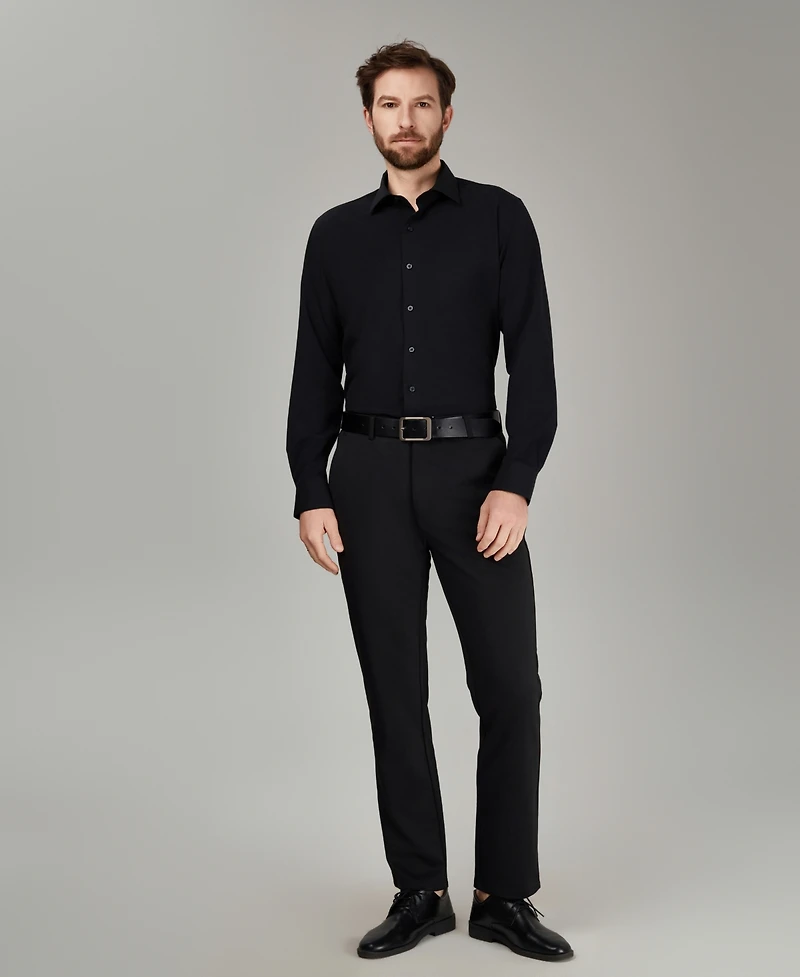 Alfani Men's Spread Collar Performance Solid Dress Shirt, Macy's Exclusive