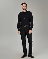 Alfani Men's Spread Collar Performance Solid Dress Shirt, Macy's Exclusive