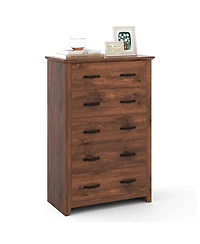 Slickblue Tall 5-Drawer Storage Dresser for Bedroom and Living Area