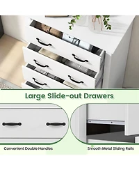 Slickblue Tall 5-Drawer Storage Dresser for Bedroom and Living Area