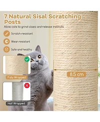 Cozito Cat Tree with 2-Story Condo and Sisal Scratch Posts