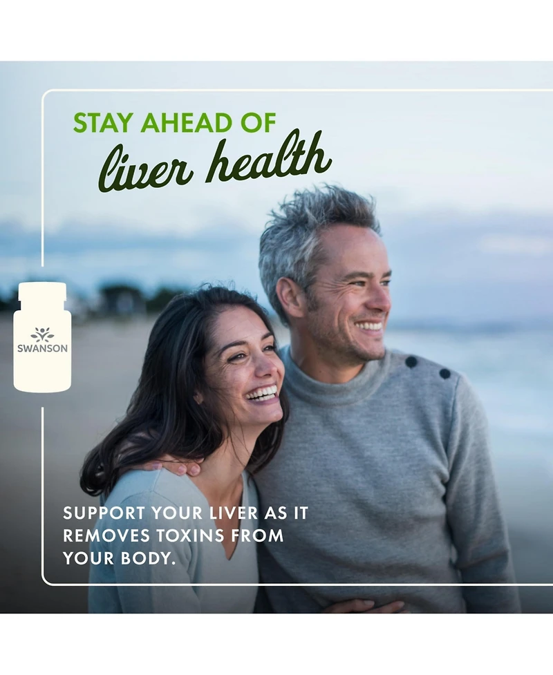 Swanson Milk Thistle Standardized Herbal Liver Support Supplement with Silymarin - Natural Formula for Overall Health and Wellbeing
