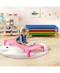 Gouun 6-Pack Stackable Kids Daycare Sleeping Cots, 53 in Portable Nap Beds