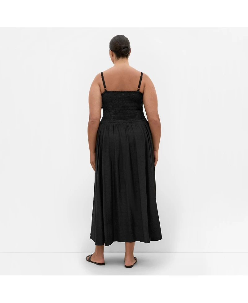 City Chic Women's Maui Shirred Maxi Dress