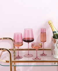 JoyJolt Sidney Stemware Entertaining Glasses, Set of 16