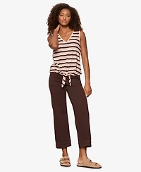 Sanctuary Petite The Marine Wide-Leg Cropped Jeans