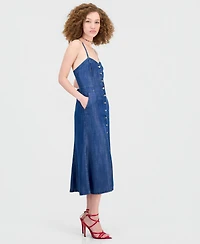 Guess Women's Edna Denim Button-Front Midi Dress