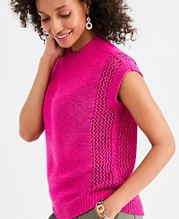 Style & Co Women's Mixed-Stitch Dolman-Sleeve Sweater, Macy's Exclusive