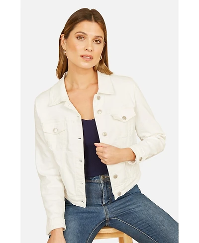 Yumi Women's Stretch Cotton Denim Jacket