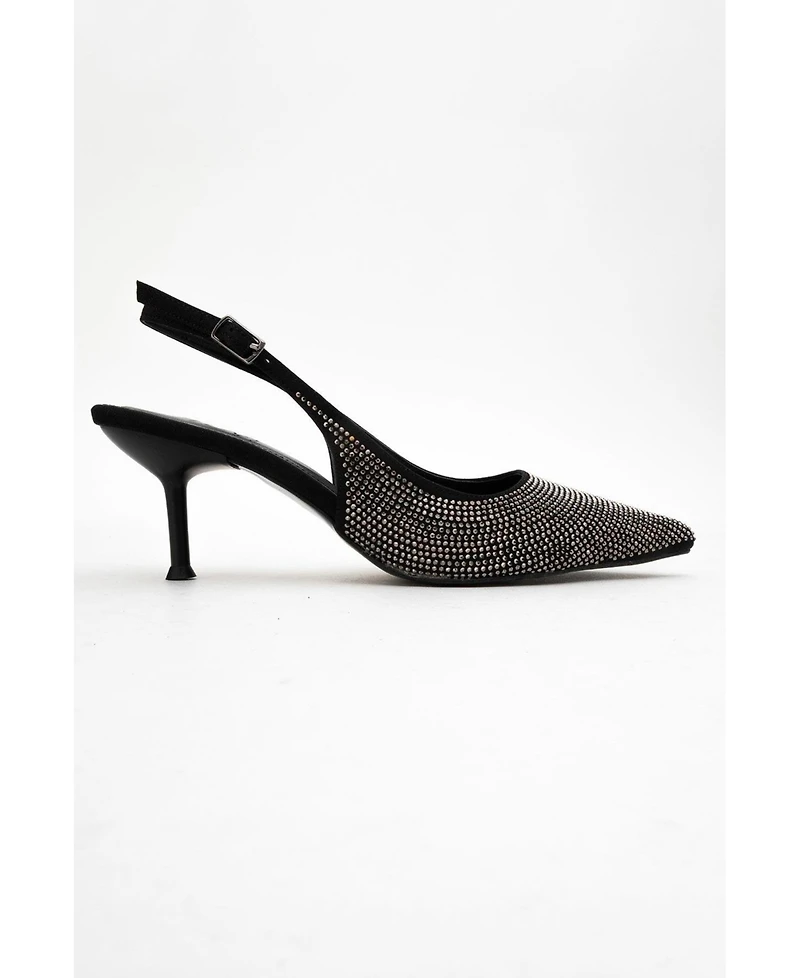 Prologue Shoes Women's Novs Slingback Pointed Toe Pump