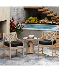 Sugift Patio Chair Seat Cushion Pads for Indoor and Outdoor