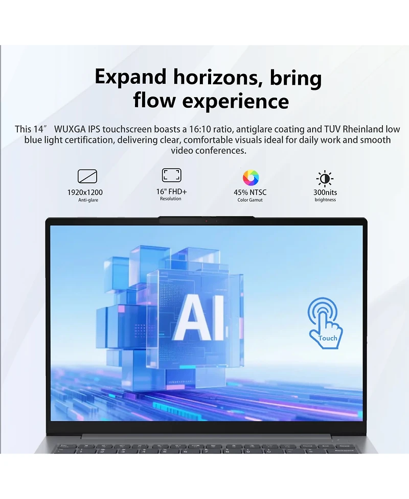 Lenovo ThinkBook 14 14" Traditional Laptop Amd Ryzen 7 16GB Ram Amd Radeon Graphics 512GB Ssd Storage Windows 11 Pro 60Hz