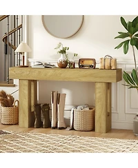 Homcom 42 Inch Console Table, Narrow Sofa Table Behind the Couch,