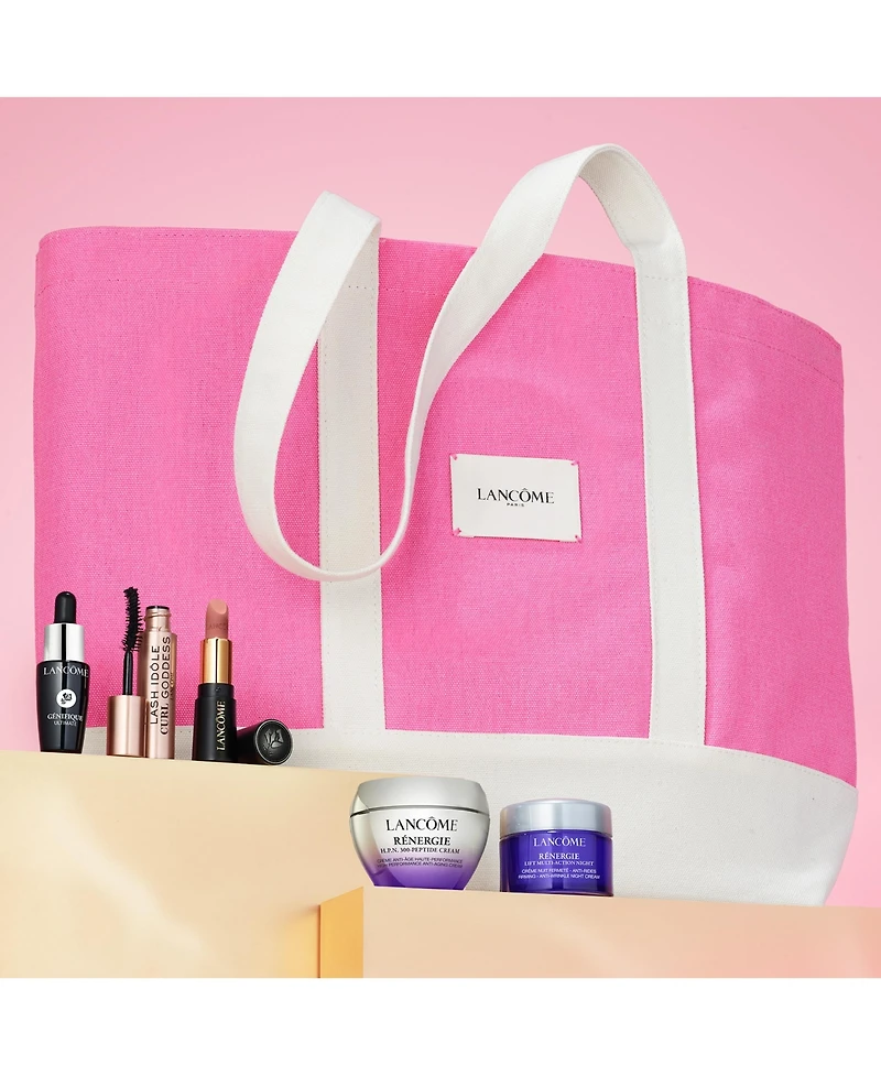 Free Lancome 6-Pc. Gift with any $75 Lancome Purchase. Total Gift Value up to $134!