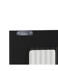 flynama Wooden Bathroom Wall Cabinet with Glass Door and Towel Bar, Modern Minimalist Wall Mounted Storage Cabinet for Bathroom and Living Room