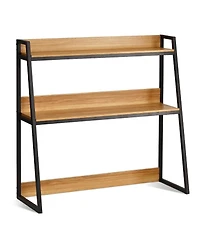 Gouun 2-Tier Desktop Bookshelf Organizer with Anti-Slip Pads, 37.4" x 12.6" x 35.4"