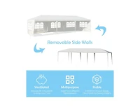 Clihome 10 x 30 Feet Canopy Tent with 5 Removable Sidewalls for Party Wedding