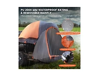 Lucky One 2 Person Portable Pickup Truck Tent with Carry Bag, Waterproof Camping Tent