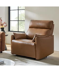 Hulala Home Alanson Faux Leather Oversized Manual Recliner