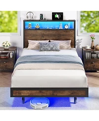 Sailvan Bed Frame With Led Lights