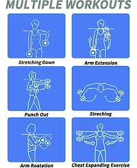 Hikeen Aquatic Exercise Dumbbells Water Dumbbell Pool Resistance Aquatic Fitness Barbells High-Density Eva Foam Pool Weights Dumbbells