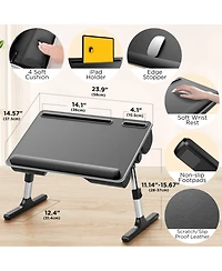 Gnuadz Lap Desk Laptop Stand Cushioned Adjustable Foldable