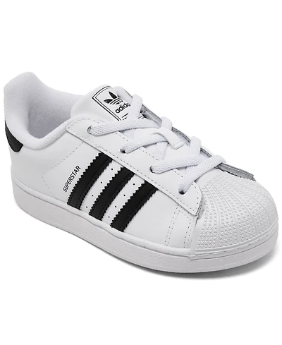 Adidas Originals Toddler Kids Superstar Ii Elastic Lace Casual Sneakers from Finish Line