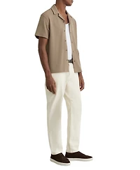 Reiss Men's Textured Cuban-Collar Shirt