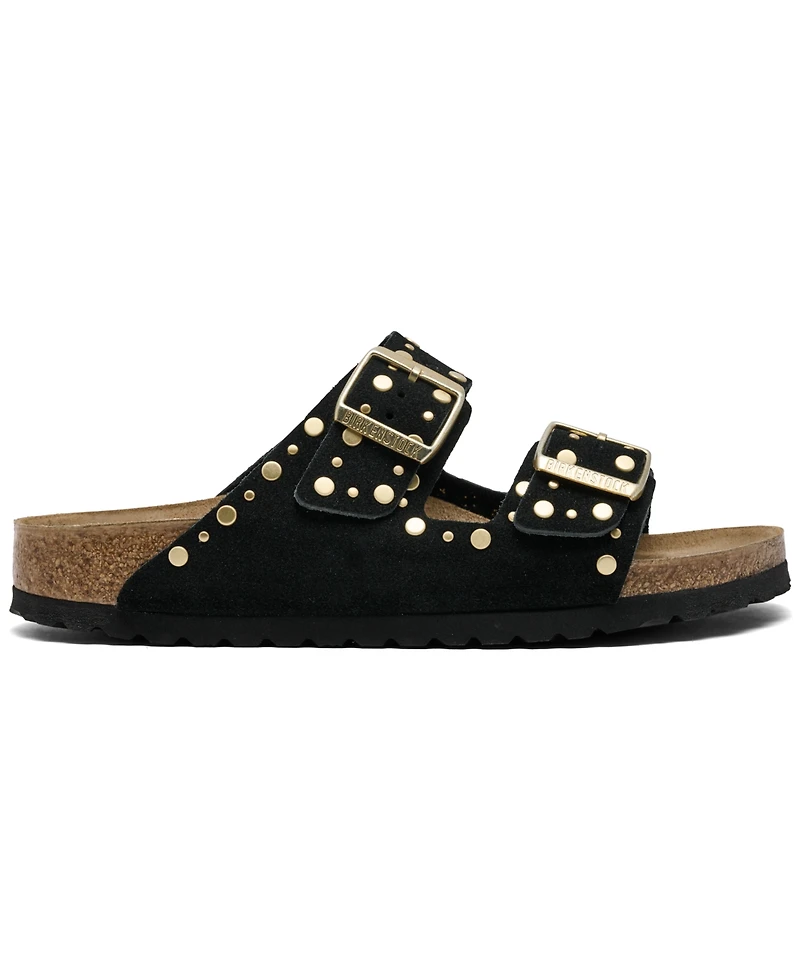 Birkenstock Women's Arizona Rivets Suede Leather Sandals from Finish Line