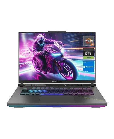 Asus Rog Strix 16" Traditional Laptop Amd Ryzen 9 64GB Ram Nvidia GeForce Rtx 5070 4TB Ssd Storage Windows 11 Home 165Hz