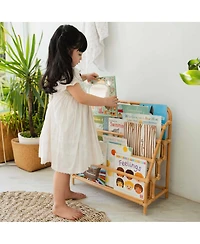 Momiji Elena Handcrafted Rattan Montessori Kids Bookshelf