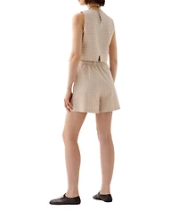 Scalpers Women's Stripes Check Short